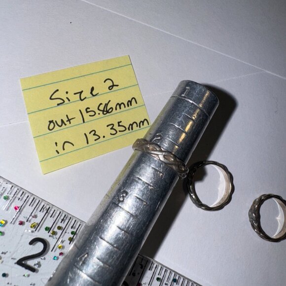 Sterling Silver Celtic Ring, Size 2 - Picture 4 of 14